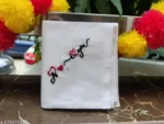 Heart Embroidered Cotton Hanky