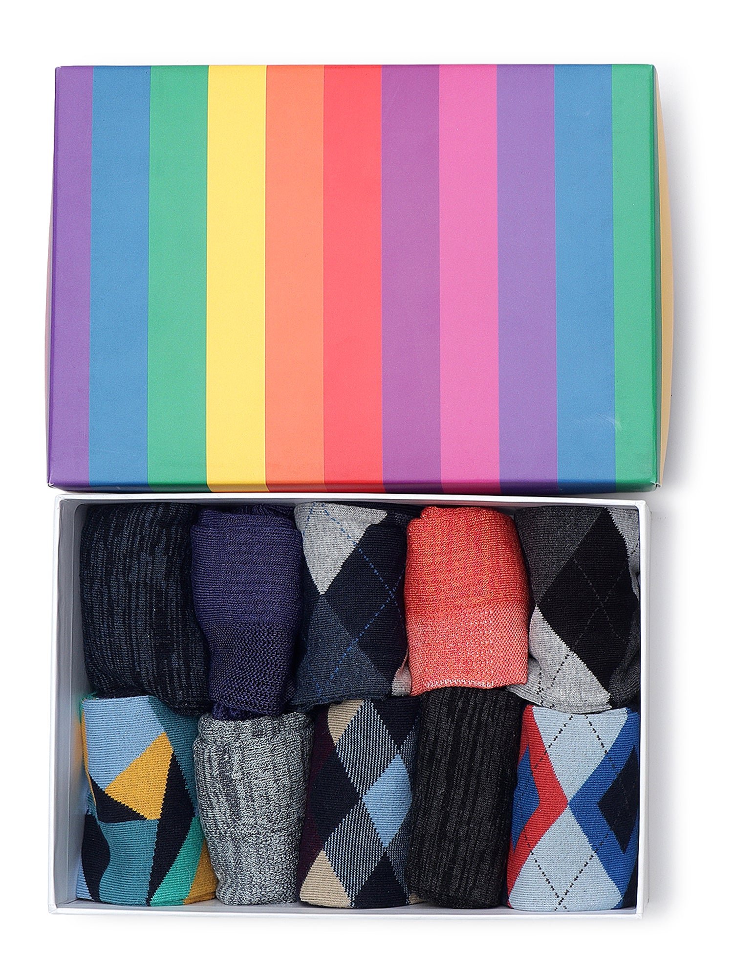 1_1_1f4ed2db-3c4b-416b-b4e6-7a290f98ecc8.jpg Fine Vintage Box of 10 Socks - Image 1