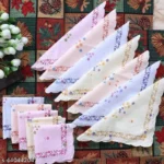Texco Leaf Print Cotton Hanky Set of 12
