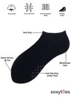 Grippers Stand Out Box of 4 Low-Cut Socks