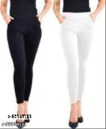 Ankle Length Pocket Leggings Combo Pack of 2 - Image 2