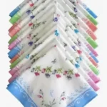 Floral Cotton Handkerchief Pack of 12