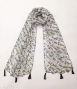 Printed Georgette Scarf Set of 3 - Image 2