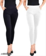 Ankle Length Pocket Leggings Combo Pack of 2