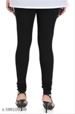 Black Cotton Daily Wear Leggings - Image 2